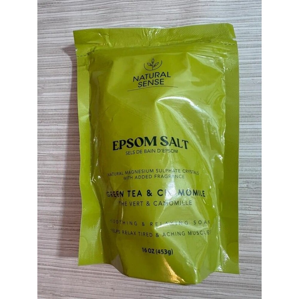 New natural sense epsom salt green tea & chamomile